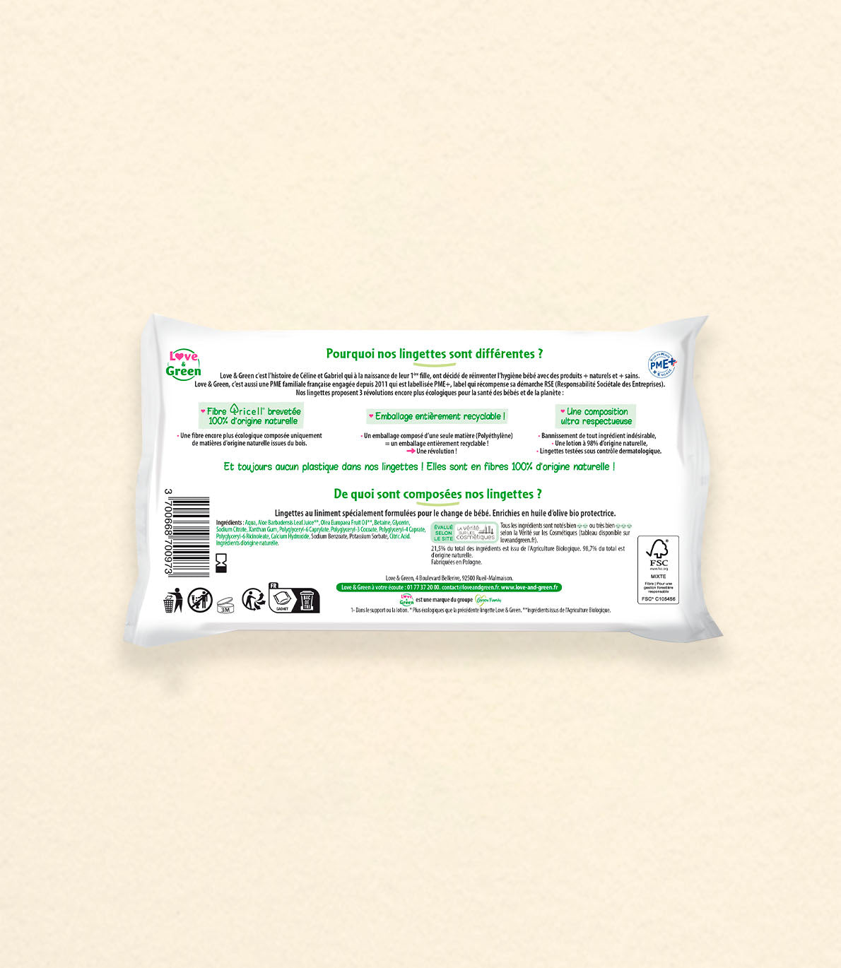 Ecological Liniment Wipes