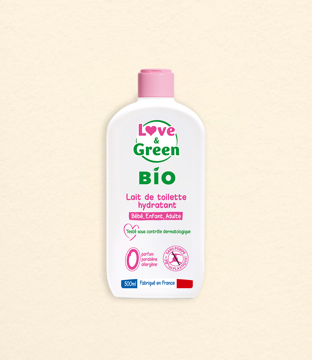 Lait de Toilette Hydratant Certifié Bio