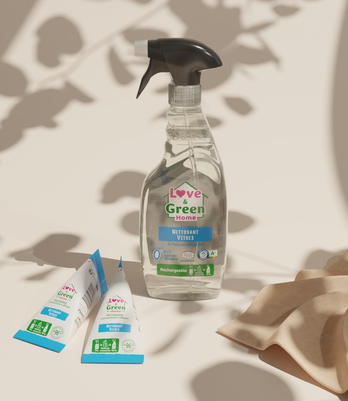 Pack : Spray Vitres certifié écodétergent