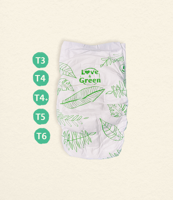 Love and Green T4  4 paquet par carton - 20 culottes par paquet - Dentimed  - A Swiss Hygiene Company